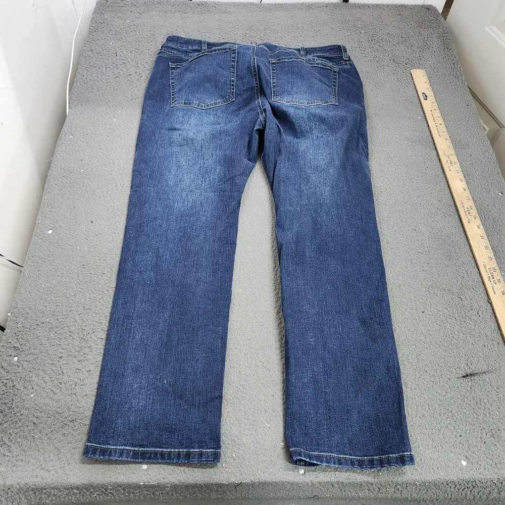 Taculus CCW Coolmax Jeans Mens 39x30 Blue Medium Wash Straight Denim Casual